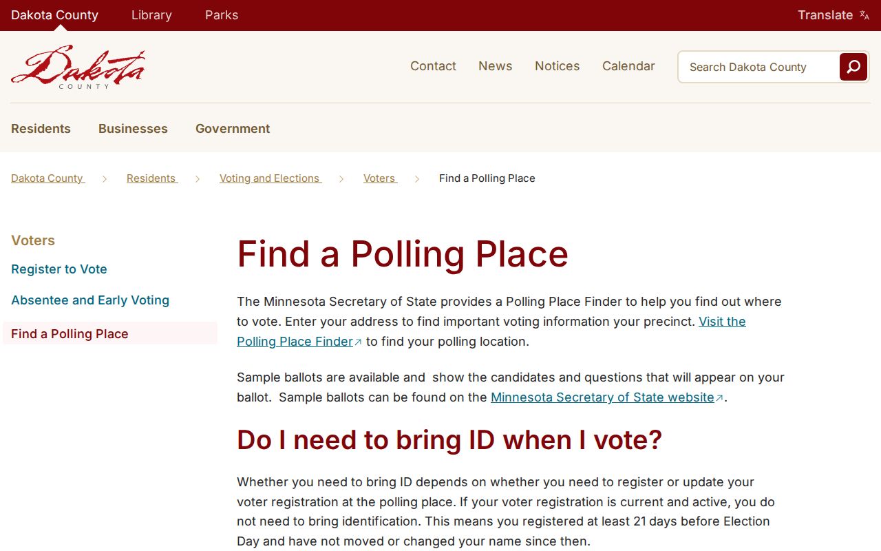 South St. Paul residents directory polling place address lookup