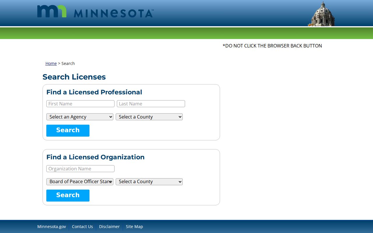 South St. Paul residents directory Minnesota license search interface